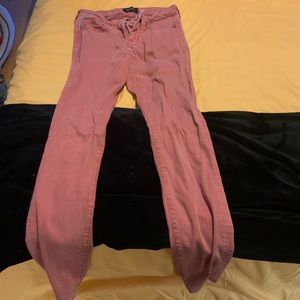 pink jeans